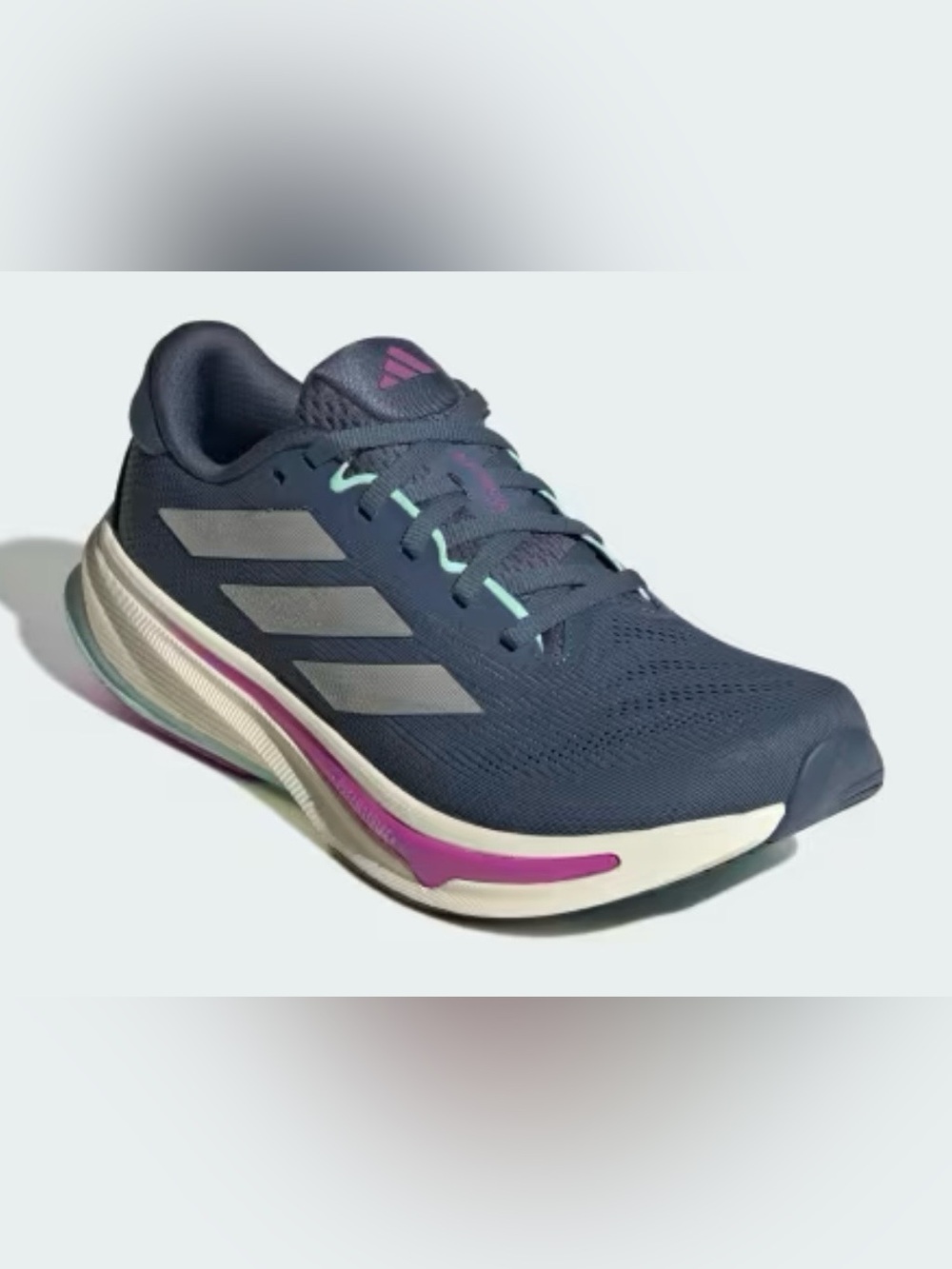 Adidas Size 10 Women’s Supernova Rise 2 New Code JR7688 Running Shoes Blue